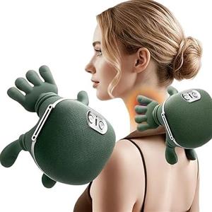 AKIZA Nuova Mano che massaggia, Massaggiatore Elettrico a Forma di Dita per Collo e Spalle, Massaggiatore Profondo per Trapezio, Schiena e Gambe, Nuovo Design,Senza fili