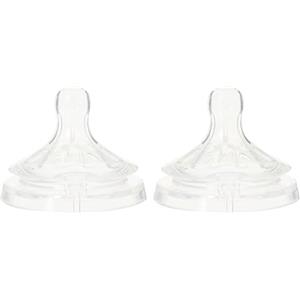 AVENT Philips Avent Allattamento SCF044/27 Tettarelle Natural Flusso Abbondante, 4 Fori, 6+ Mesi, 2 Pezzi