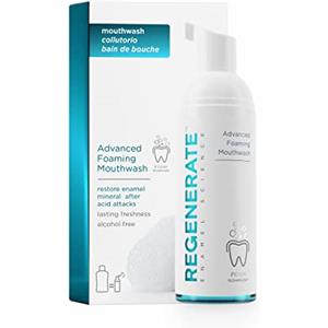 Regenerate Collutorio Mousse Avanzato, Senza Alcol, Ripara Smalto Dentale, Colluttorio da Viaggio Gusto Menta per una Freschezza Duratura, 50 ml