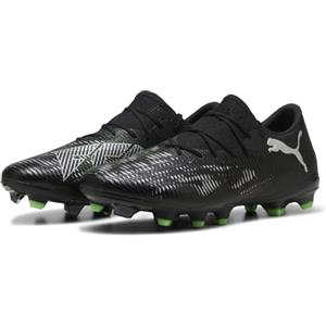 Puma Future 8 Match Low FG/AG - Scarpe da Calcio Unisex, Puma Black-Puma Silver-Fluo Green,
