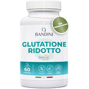 Bandini® Glutatione Forte 250mg PER CAPSULA | L-Glutatione Setria Ridotto e Bioattivo 60 Capsule | Antiossidante Naturale ed Anti Invecchiamento | Supporta Fegato, Intestino e Polmoni | Vegan, Kosher