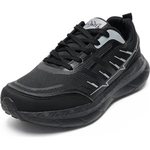 JOMIX Scarpe Uomo Sneakers Traspiranti Mesh Casual Ginnastica Corsa Leggere Sportive Fitness Running Jogging MOS260002 (Nero,41)