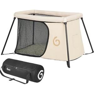 Babymoov Lettino da viaggio Moov & Sleep, Ultra Compatto e Leggero (<5kg), Montaggio e Smontaggio Rapido, Dalla Nascita e Fino a 4 Anni, Confortevole (Densità Materassino di 25kg/ms)