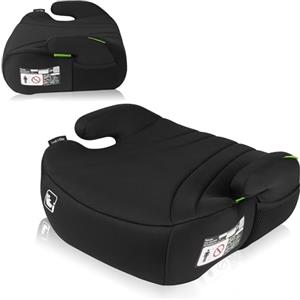 Lionelo Rialzo Auto per bambini LUUK I-Size Gruppo 2/3, 125-150 cm (22-36kg) Booster Leggero 1,6 kg e Comodo - Schiuma Adattiva, Braccioli, Traspirante e Lavabile, Facile installazione con cintura