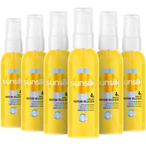 Sunsilk Tocco di Seta Siero Capelli Invisibile Anticrespo 6 x 75 ml