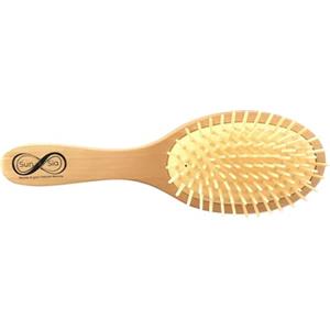 Sun & Sia Spazzola per capelli in bambù naturale vegano, districante, antistatica e rispettosa dell'ambiente, 109 punte morbide sul cuscino per una piacevole spazzolatura con effetto massaggiante - Sun&Sia