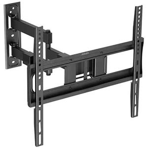 Philips Supporto universale da parete per TV Full Motion, adatto per TV LCD/LED da 32 a 75 pollici, inclinazione e rotazione regolabili, compatibile VESA 75 x 75-400 x 400 mm, max 50 kg, facile