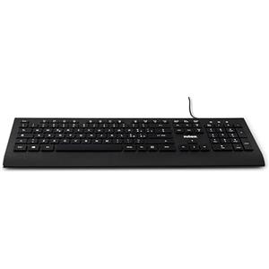 Nilox NXKBIT000014 Tastiera USB, Leggera e Compatta con Layout Italiano, Anti-usura, Cavo 1,5 metri, Tastiera Nera Compatibile con Windows, Linux e Mac