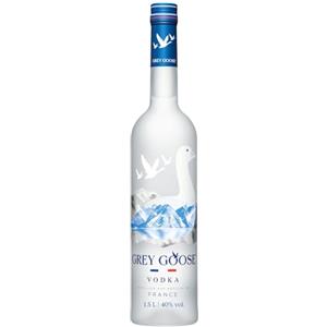 GREY GOOSE Premium French Vodka, Vol. 40%, 150 cl / 1,5 l, pregiata vodka francese creata dal migliore grano monorigine francese e acqua sorgiva