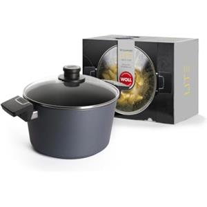Woll Diamond Lite NB-DPI-124-L - Pentola in ghisa per induzione, adatta a tutti i piani cottura, resistente al calore fino a 250°, lavabile in lavastoviglie, diametro: 24 cm, capacità: 5,5 l,