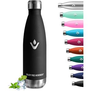 KollyKolla Borraccia Termica 500ml, Bottiglia Termica Riutilizzabile, Borraccia Acciaio Inox, Doppia Parete Isolata, Senza BPA, A Prova di Perdite, Bottiglia Acqua per Scuola, Viaggi, Sport, Ragazzi, Ragazze