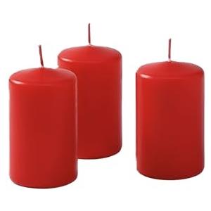 Cereria Di Giorgio - 12 Candele Cero - Durata 12 ore - Rosso