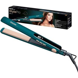 Beurer Hs 50 Ocean, Piastra Per Capelli Con Rivestimento In Ceramica Alla Cheratina Per Capelli Lisci, Display A Led Per Visualizzazione Della Temperatura, Impostazione Della Temperatura Livelli
