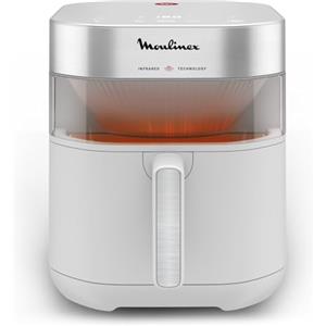 Moulinex Easy Fry Infrared, Friggitrice ad Aria 7L, Doppia Resistenza, Riscaldamento 2 Volte Più Veloce, Cottura Rapida, Lavabile in Lavastoviglie, Finestra di Osservazione, Colore Bianco, EZ831G