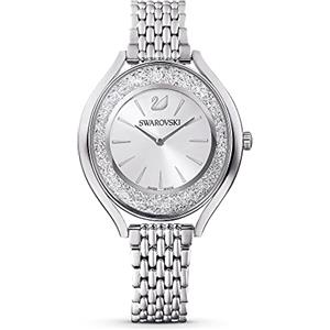 Swarovski Crystalline Aura Orologio, con CristalliSwarovski , Acciaio Inox e Bracciale di Metallo, Meccanismo al Quarzo, Tono Argentato