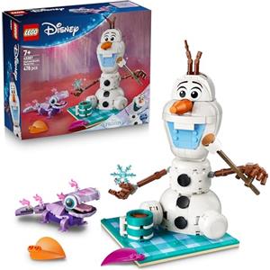 LEGO | Disney Frozen Il Divertente Picnic di Olaf e Bruni - Pupazzo di Neve Giocattolo con Coperta da Picnic e Accessori - Decorazione per la Camera da Letto - Regalo per Bambine da 7 Anni - 43287