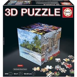 Educa - Puzzle Adulto 3D Viaggi | Modelli da Costruire | Giochi Educativi | Una sfida per adulti e amanti dei puzzle | A partire da 14 anni (20124)