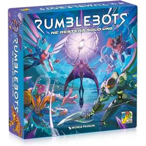 dV Giochi Rumblebots - Gioco da tavolo - Gioco di Carte - Gestione del Mazzo Ispirato ai Videogiochi Auto Battler - 12+Anni - 2-4 Giocatori - 60 Minuti - Edizione italiana
