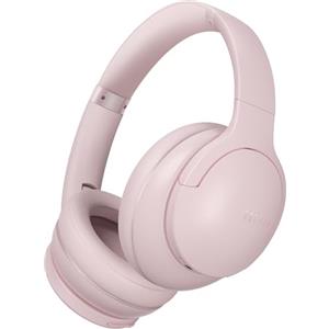 DOQAUS Cuffie Wireless Bluetooth Over Ear,90 Ore Di Riproduzione,Cuffie Senza Filo 3 Modalità EQ,Suono Stereo HiFi Microfono Incorporato,Cuffie Bluetooth 5.3 per Viaggio/Telefono/PC,Rosa