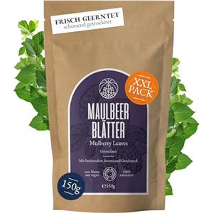Monte Nativo Tè di foglie di gelso Monte Nativo (150g) - Erbe aromatiche senza additivi - Infusi e tisane per la tazza di tè più deliziosa - Raccolte ed Essiccate Delicatamente - Tè alle erbe aromatico- Herbal Tea