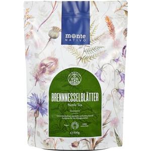 Monte Nativo Tè Ortica (300g) Monte Nativo - Foglie 100% Pure e Naturali - Erbe per Tisana e Infuso - Raccolte ed Essiccate Delicatamente - Ricche di Proprietà Benefiche e Vitamine