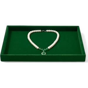 Oirlv Vassoio Per Gioielli In Velluto Verde Vintage Per Portagioie Vassoio Organizer Per Gioielli