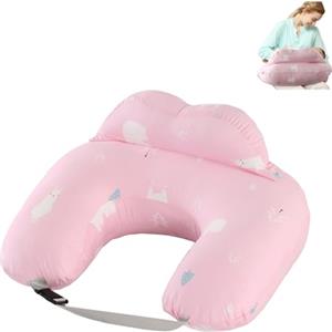 TOPCHANCES Cuscino Per Allattamento,Cuscino Gravidanza Multiuso Con Rivestimento In Cotone100% Cuscino Per Per L'allattamento Al Seno A Forma Di U,Cuscino Neonato Lavabile(Polvere Di Orso Polare)