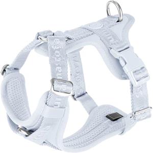 Sunraymascota Pettorina per cani con morbida imbottitura in lycra, comoda pettorina in rete traspirante, taglia regolabile per razze piccole, medie e grandi, sicura, con due fibbie (azzurro, L)