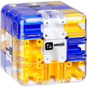 Vicloon Grande Cubo Labirinto 3D, Giocattolo Rompicapo Coinvolgente, Puzzle Cubi Labirinti Gioco per Bambini, Gioco Educativo di Concentrazione per Adolescenti (Blu)