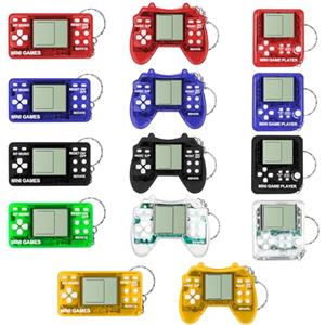 Vicloon 14 Pezzi Portachiavi con Gioco di Mattoni, Mini Portachiavi con Gioco Arcade Tetris Portatile, 26 Giochi Classici Integrati, Perfetti Come Regalini per Feste di Compleanno (14PCS)