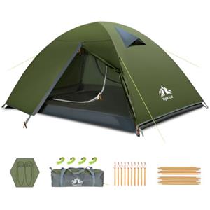 Night Cat Tenda da Campeggio per 2 Posti: Tenda Impermeabile Leggera Montaggio Rapido per Trekking Escursioni