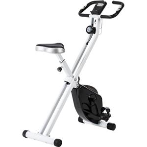 SPORTNOW Cyclette Magnetica Pieghevole da Casa Resistenza 8 Livelli Nero