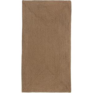 HAMID Tappeto da Interno/Esterno in PET Riciclato - Lavabile e Impermeabile - Ecologico e Sostenibile - Perfetto per Terrazza, Giardino o Soggiorno (110x60cm, Marrone)