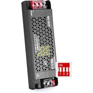 BRIMETI Trasformatore LED 12V 100W 8.3A Dimmerabile Alimentatore Ultra Sottile Driver AC 220V a DC 12 Volt Dimmer Adattatore Bassa Tensione Costante Trasformatori Alimentatoredi per Strisce LED