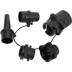 EcoLivzen Valvole adattatori per pompa gonfiabili portatili per paddle, barca, materasso ad aria e piscina, set di connettori multi-ugello per pompa ad aria elettrica, attrezzatura leggera per esterni