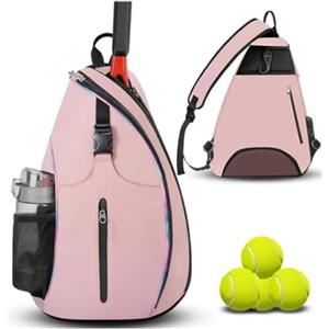 LADFRTYU Borsone Tennis Zaino for Racchette Con Chiusura A Cerniera Borsa for Il Trasporto Di Da Tennis Resistente Grande Capacità Reversibile
