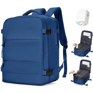 SZSYCN Zaino da Viaggio con Sottovuoto Ryanair 40x30x20 Sottovuoto con Pompa Borse da Cabina per Ryanair 40x20x25 Bagaglio a Mano Easyjet 45x36x20 Zaino Casual Borsa per Computer Portatile