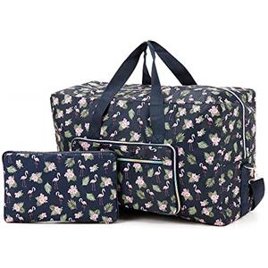 Arxus Grande Borsone Pieghevole da Borsone da Trasporto con Borsa da Viaggio e Tracolla (Flamingo Blu)
