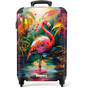 NoBoringSuitcases.com Valigia Bagaglio a Mano, Valigia, Trolley, Trolley Bagaglio a Mano, Valigia 55x40x20, Trolley 55x40x20, Valigia da 10 kg, Trolley Bagaglio a Mano 55x40x20 cm (Pavone - Blu)