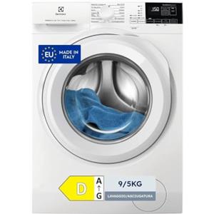 Electrolux EW7W295W - Lavasciuga Carica Frontale 9 kg PerfectCare 700, SteamCare Vapore Refresh 25 min, DualCare per Lana, SensiCare regolazione carico, 1351 rpm, 898x634x646 mm, Classe D, Bianca