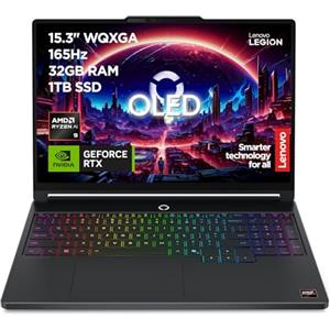 Lenovo Legion 5 Gaming Notebook OLED WQXGA 15" 165Hz, NVIDIA GeForce RTX 5060 8GB, AMD Ryzen AI 9 465, RAM 32GB, SSD 1TB, Windows 11 Home, Tastiera RGB - Laptop Gaming Alte Prestazioni