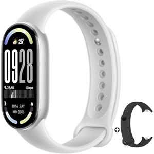 Xiaomi Smart Band 10 (2025)- Mi Smartwatch, Schermo AMOLED 1,72, Autonomia 21 giorni,150+ Modalità Sportive, Monitoraggio Della Frequenza Cardiaca, Analisi del Sonno, HyperOS 2, 5ATM (Argento)
