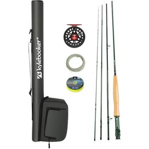 Kylebooker Canna da pesca a mosca con mulinello Combo Kit 3/4/5/6/7/8 Peso Starter Pesca a Mosca Outfit con Borsa per Canna
