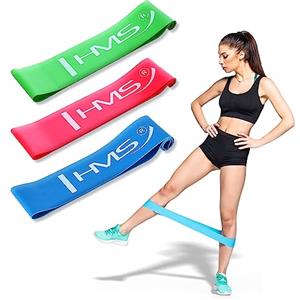 HMS Fascia elastica per fitness, fascia da ginnastica, set sottile