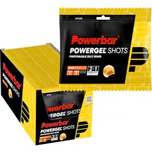 Powerbar PowerGel Shots Orange 24x60g - Energia ad alto contenuto di carboidrati - C2MAX - Vitamina B6