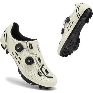 PENXZT Scarpe da Ciclismo MTB Uomo & Donna, Scarpa Mountain Bike Compatibile con Shimano SPD 2-Bolts Pedals All'aperto per Bici Scarpe da Equitazione