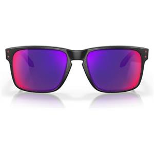 Oakley MOD. 9102, Occhiale da Sole, Matte Black/Positive Red Iridium, Taglia Unica, contemporaneo