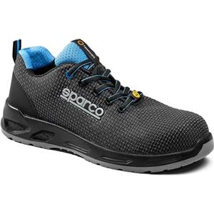 Sparco Horizon Tek Scarpe Antinfortunistiche Basse S3S SR FO ESD. Nuova normativa 2024, Tessuto Tecnico Idrorepellente, Leggere e Metal Free.