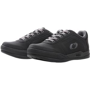 O'NEAL | Scarpe da Mountain Bike | MTB Downhill Freeride | Vegan | SPD Pedal Plate Compatible, Tomaia: PU Resistente e Leggero, Traspirante | Scarpa SPD V.22 con Perno | Adulto | Nero Grigio | 46