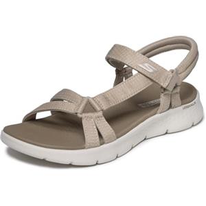 Skechers, GO WALK FLEX SANDALO SUBLIME Donna, Tessuto tortora, 38 EU